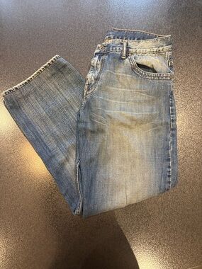Mavi Men's 34 Blue Washed Jeans